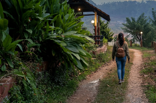 Nature walk through private forest trails in Wayanad