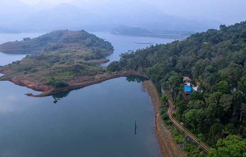 Scenic Banasura hills and tropical greenery in Wayanad