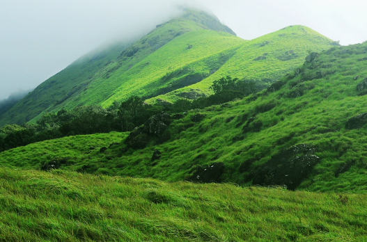 Chembra Peak mountain landscape in Wayanad Kerala